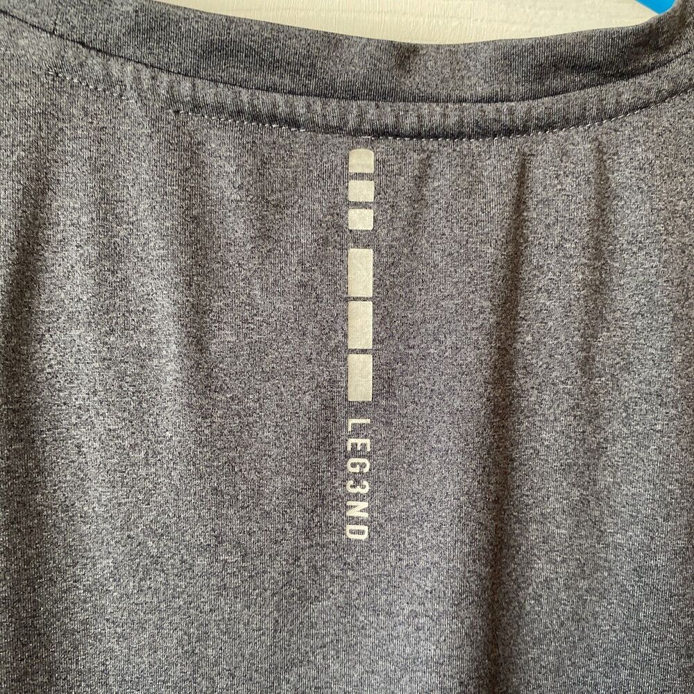 Leg3nd Shirt Men’s Size Medium Inspire Gray Short Sleeve Moisture Wicking - Picture 6 of 10